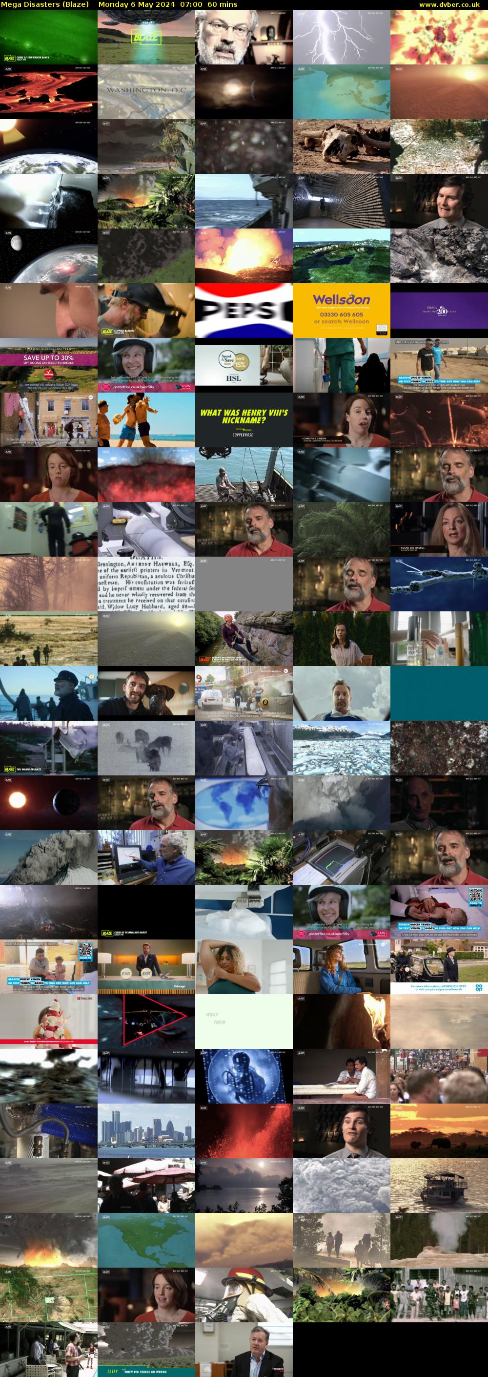 Mega Disasters (Blaze) Monday 6 May 2024 07:00 - 08:00