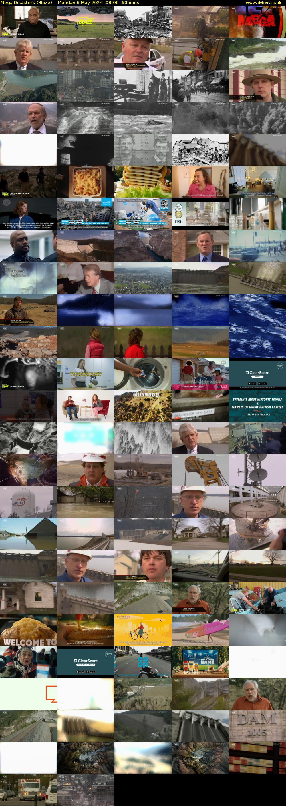 Mega Disasters (Blaze) Monday 6 May 2024 08:00 - 09:00
