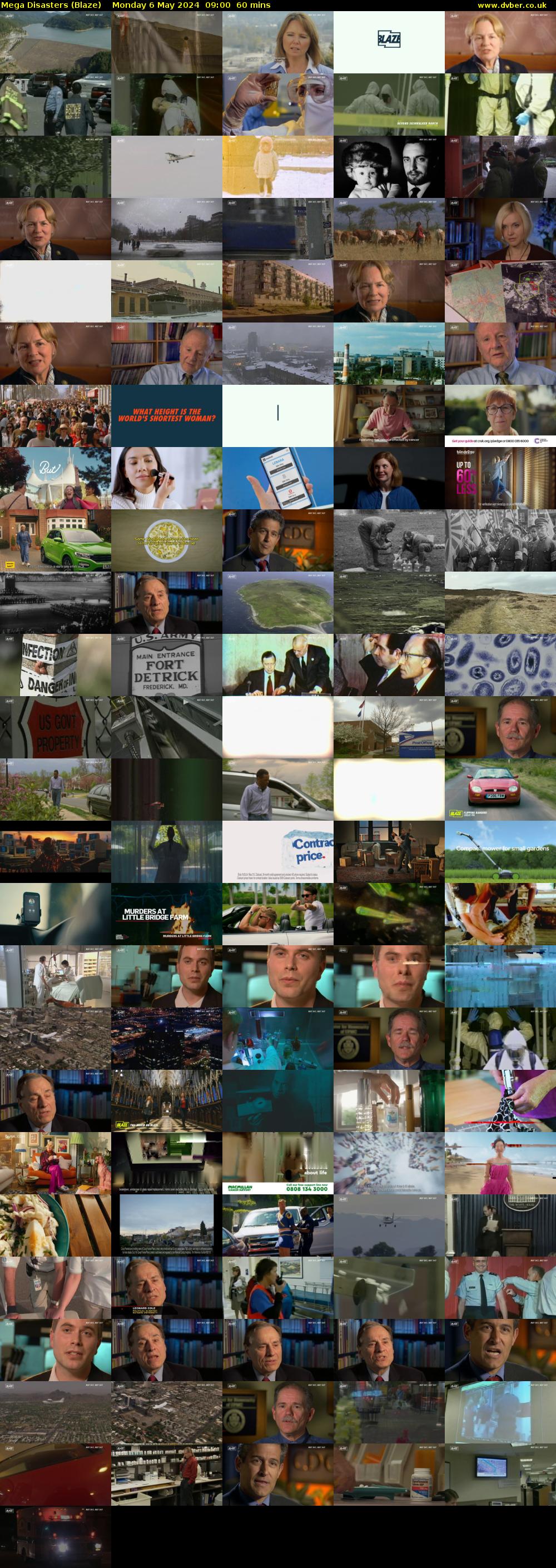 Mega Disasters (Blaze) Monday 6 May 2024 09:00 - 10:00