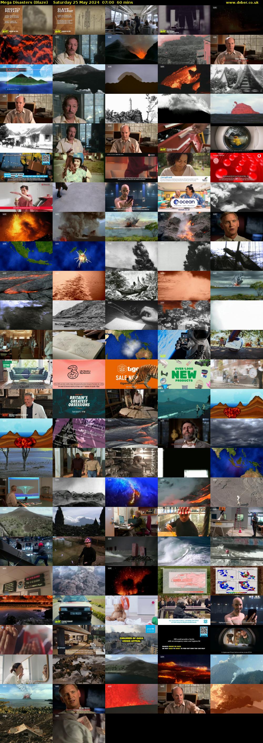 Mega Disasters (Blaze) Saturday 25 May 2024 07:00 - 08:00