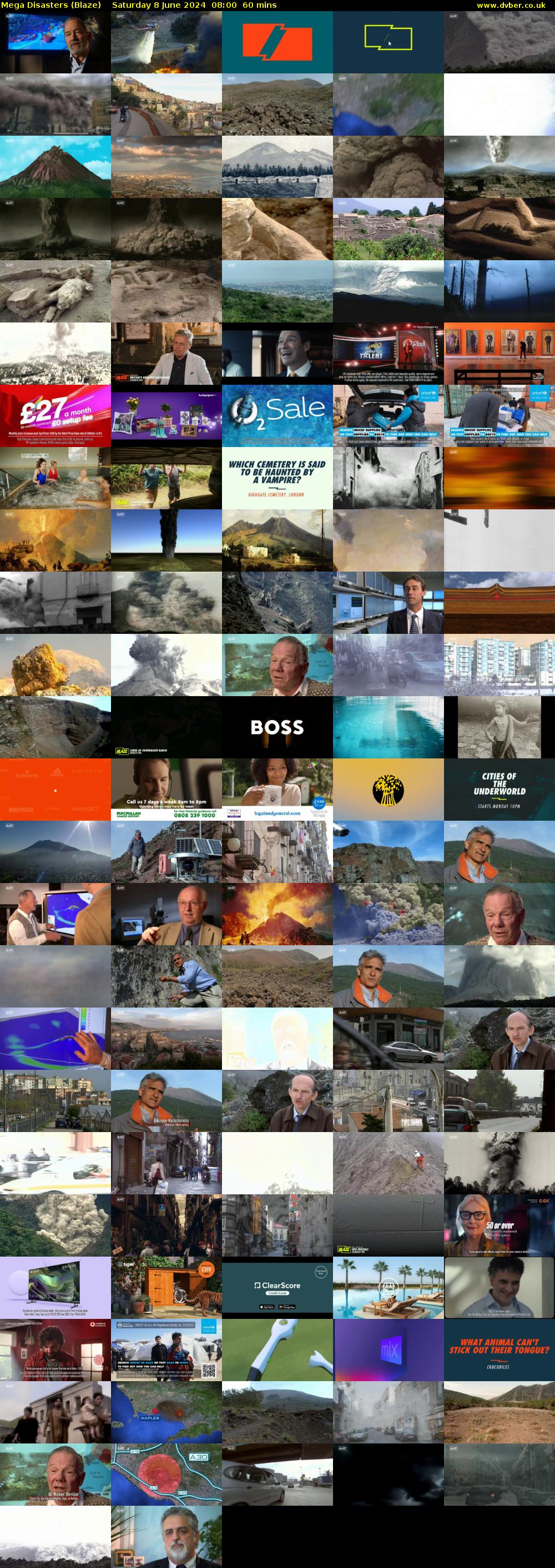 Mega Disasters (Blaze) Saturday 8 June 2024 08:00 - 09:00