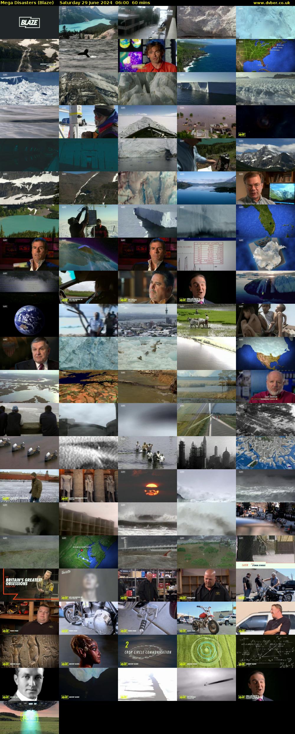 Mega Disasters (Blaze) Saturday 29 June 2024 06:00 - 07:00