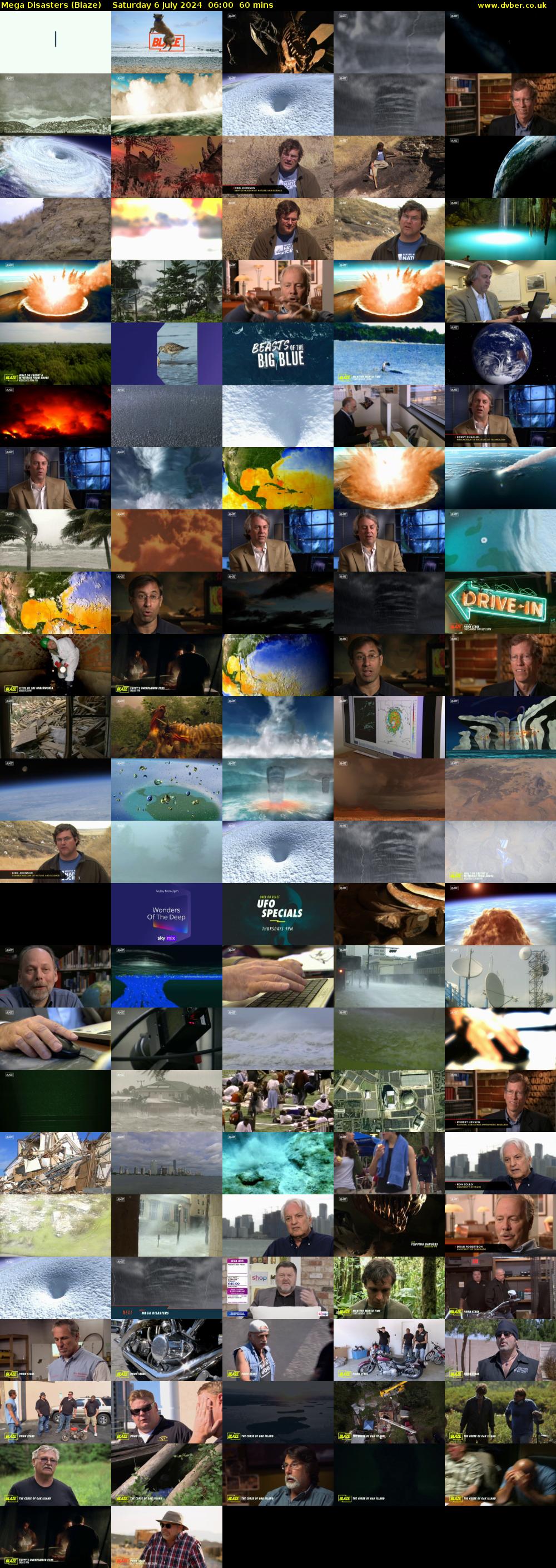 Mega Disasters (Blaze) Saturday 6 July 2024 06:00 - 07:00