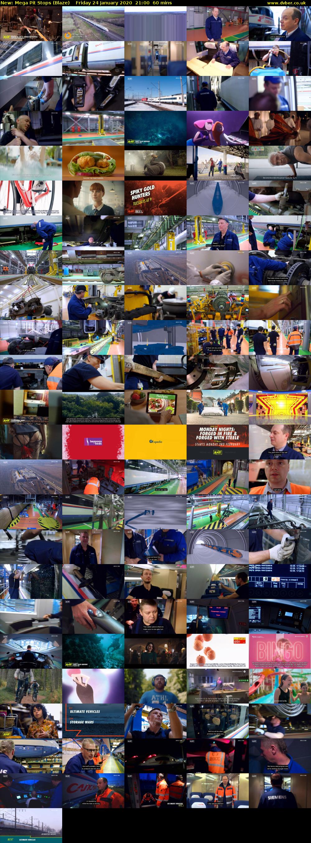 Mega Pit Stops (Blaze) Friday 24 January 2020 21:00 - 22:00