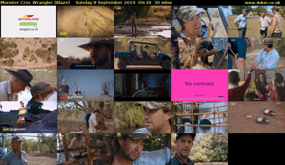 Monster Croc Wrangler (Blaze) Sunday 8 September 2019 09:30 - 10:00