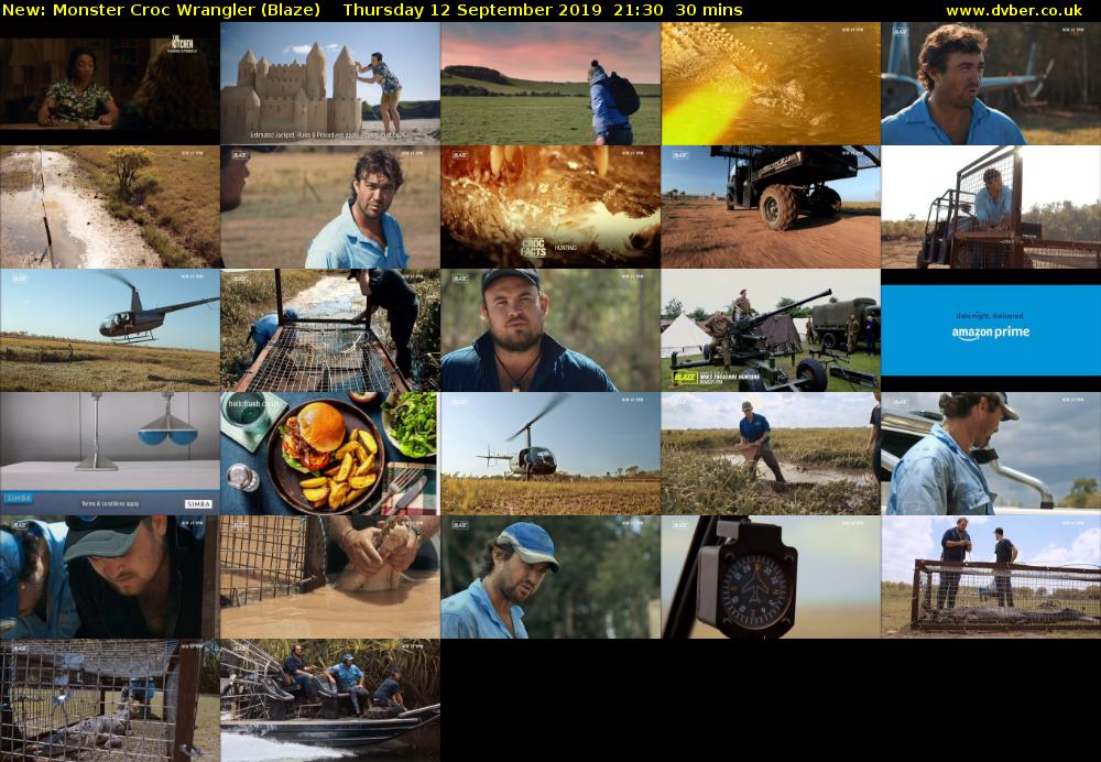 Monster Croc Wrangler (Blaze) Thursday 12 September 2019 21:30 - 22:00