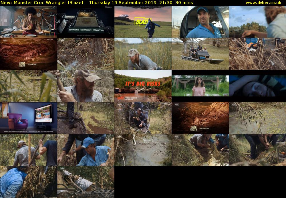 Monster Croc Wrangler (Blaze) Thursday 19 September 2019 21:30 - 22:00
