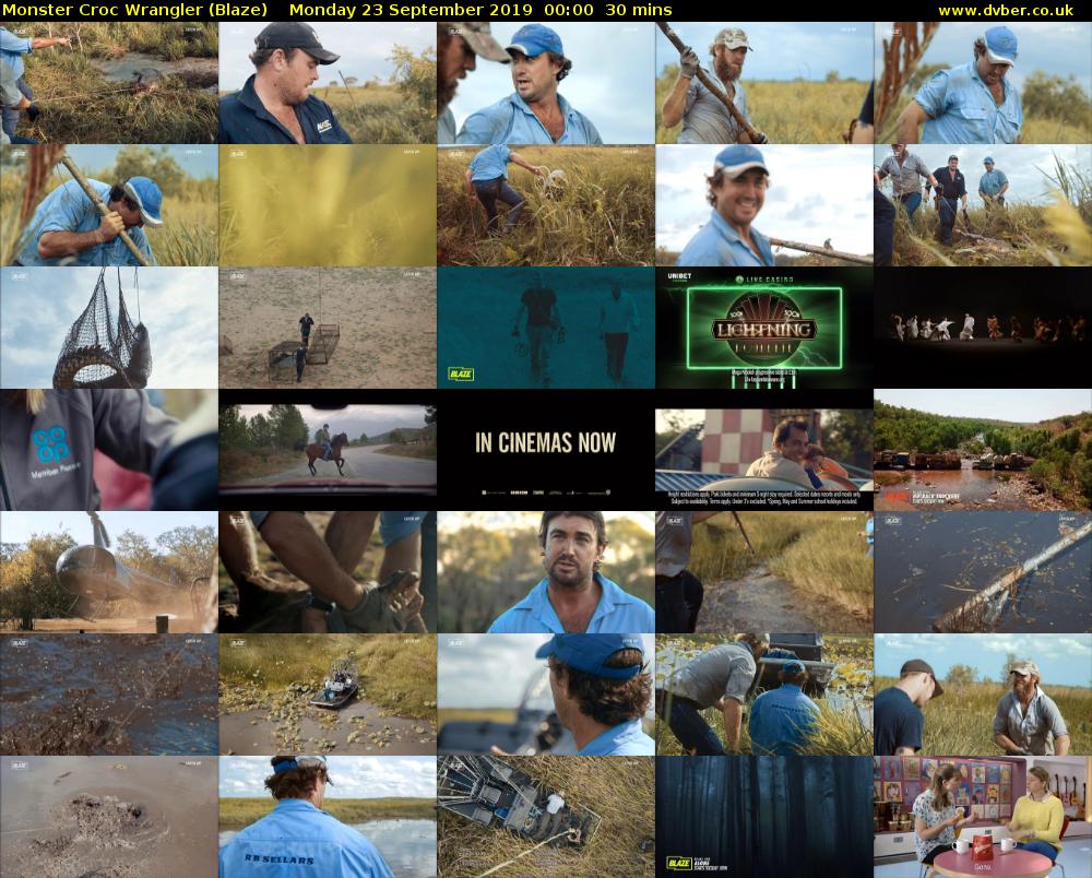 Monster Croc Wrangler (Blaze) Monday 23 September 2019 00:00 - 00:30