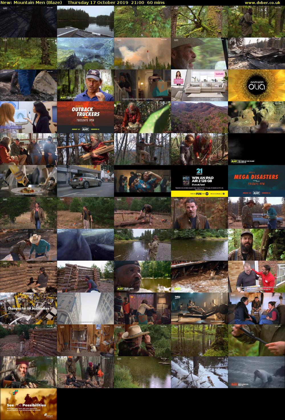 Mountain Men (Blaze) Thursday 17 October 2019 21:00 - 22:00