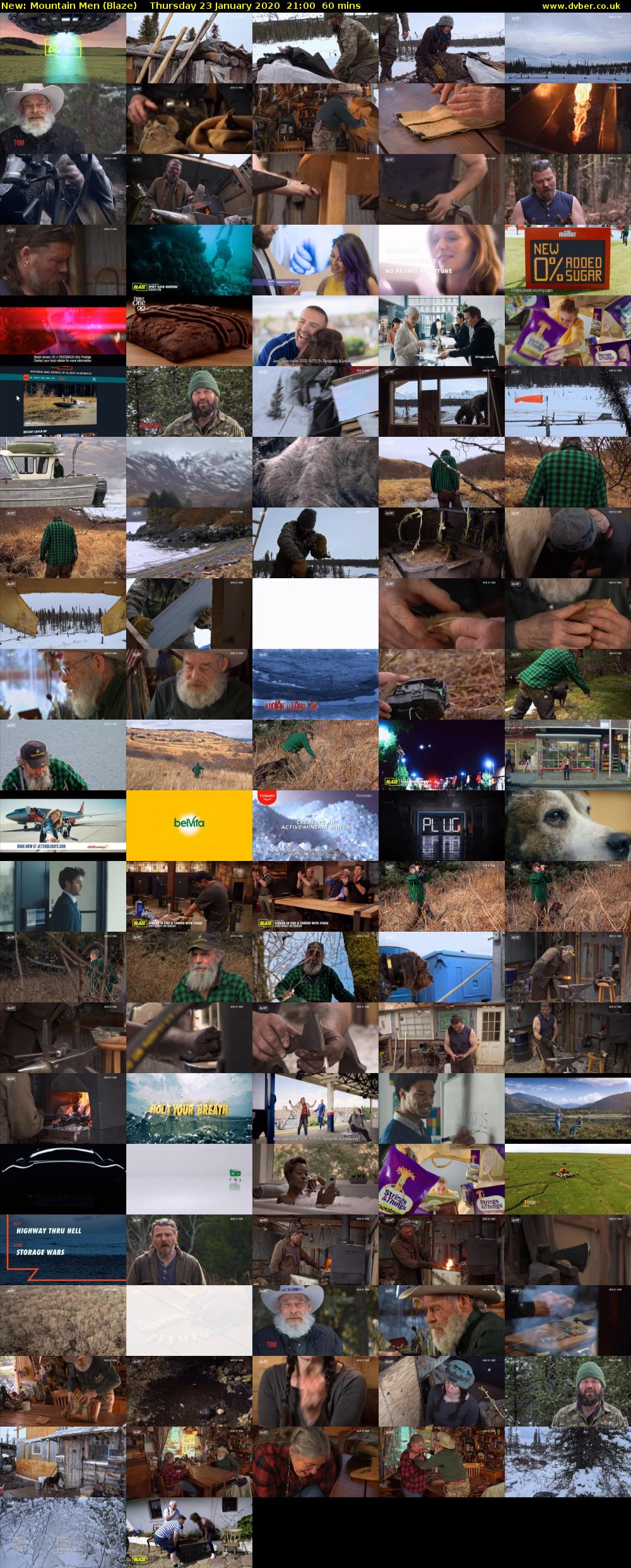 Mountain Men (Blaze) Thursday 23 January 2020 21:00 - 22:00
