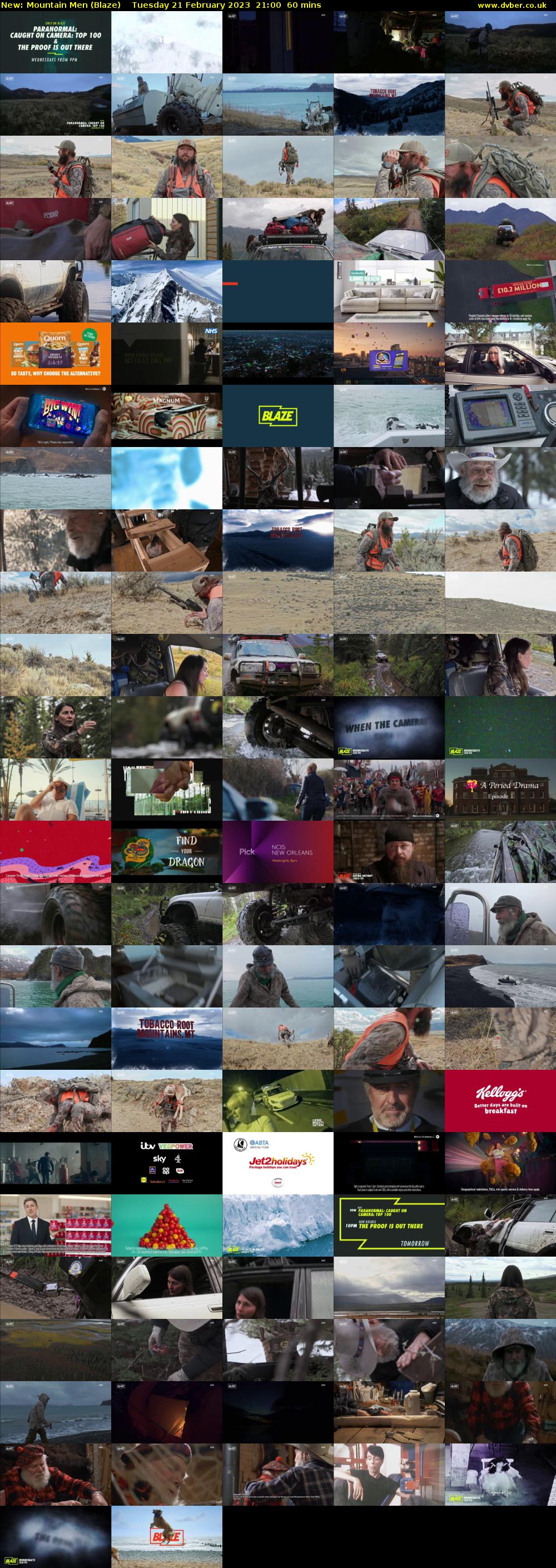 Mountain Men (Blaze) Tuesday 21 February 2023 21:00 - 22:00