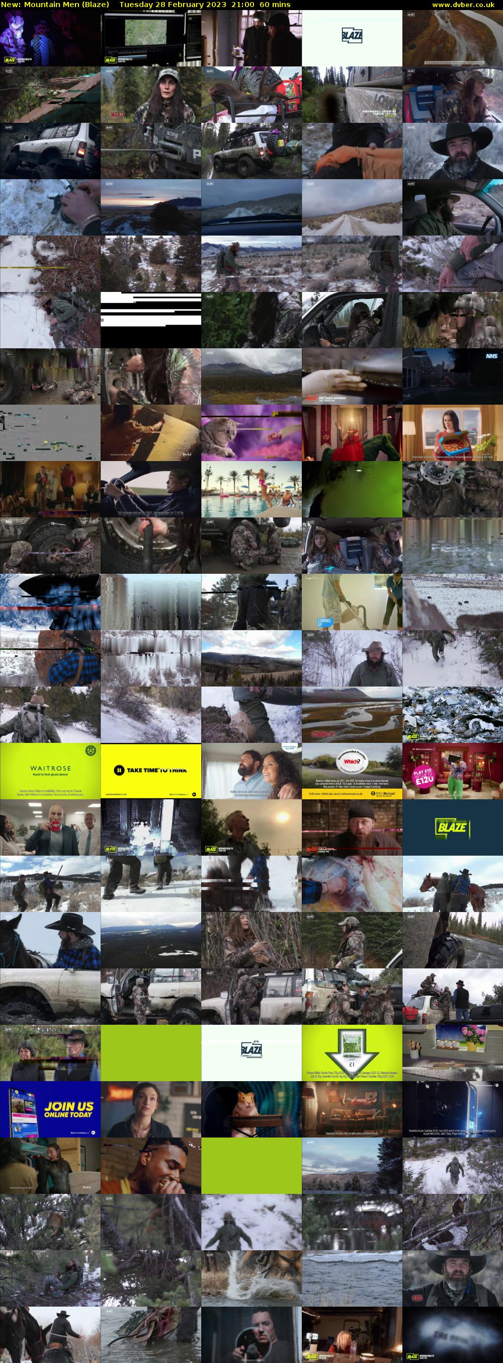 Mountain Men (Blaze) Tuesday 28 February 2023 21:00 - 22:00
