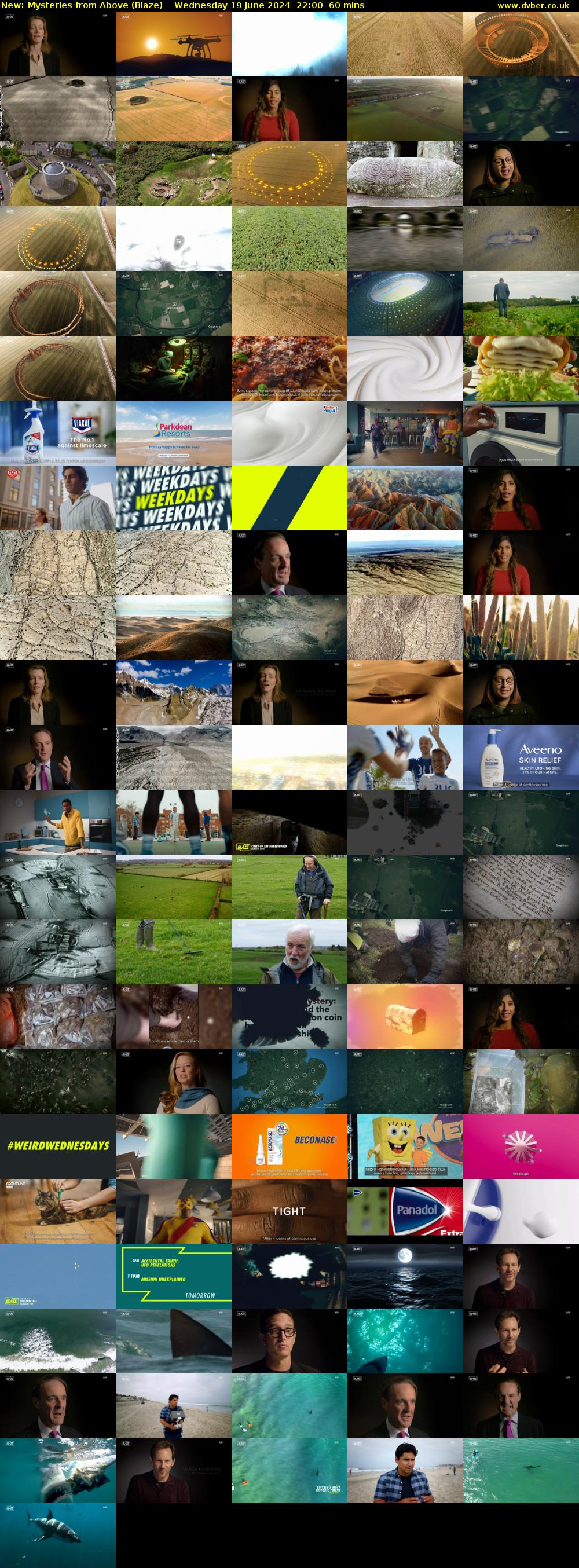 Mysteries from Above (Blaze) Wednesday 19 June 2024 22:00 - 23:00