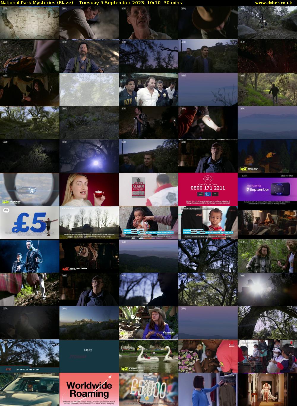 National Park Mysteries (Blaze) Tuesday 5 September 2023 10:10 - 10:40