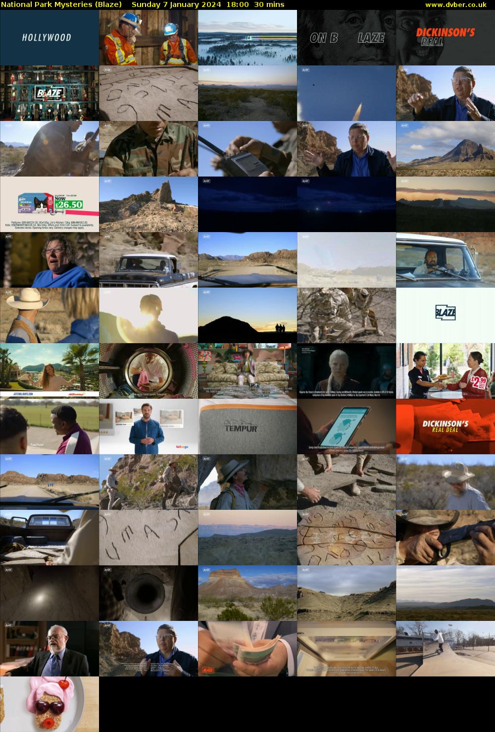 National Park Mysteries (Blaze) Sunday 7 January 2024 18:00 - 18:30