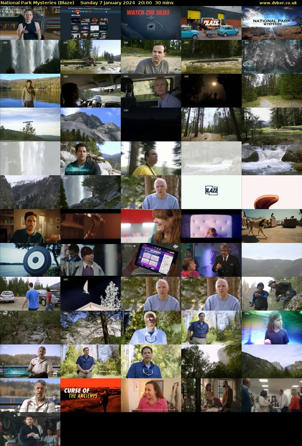 National Park Mysteries (Blaze) Sunday 7 January 2024 20:00 - 20:30
