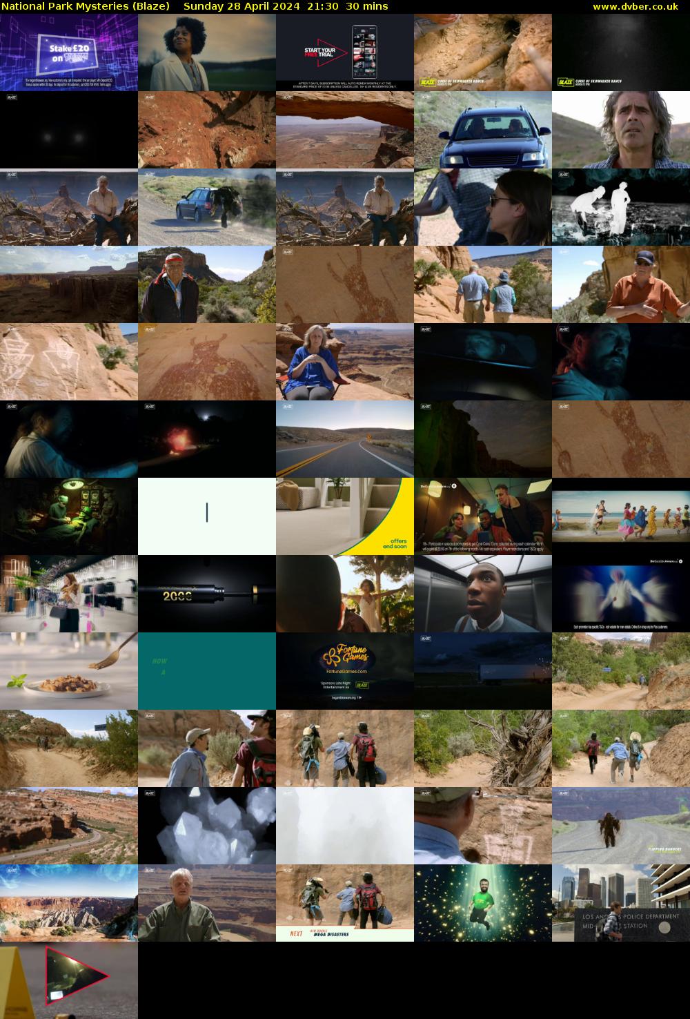National Park Mysteries (Blaze) Sunday 28 April 2024 21:30 - 22:00