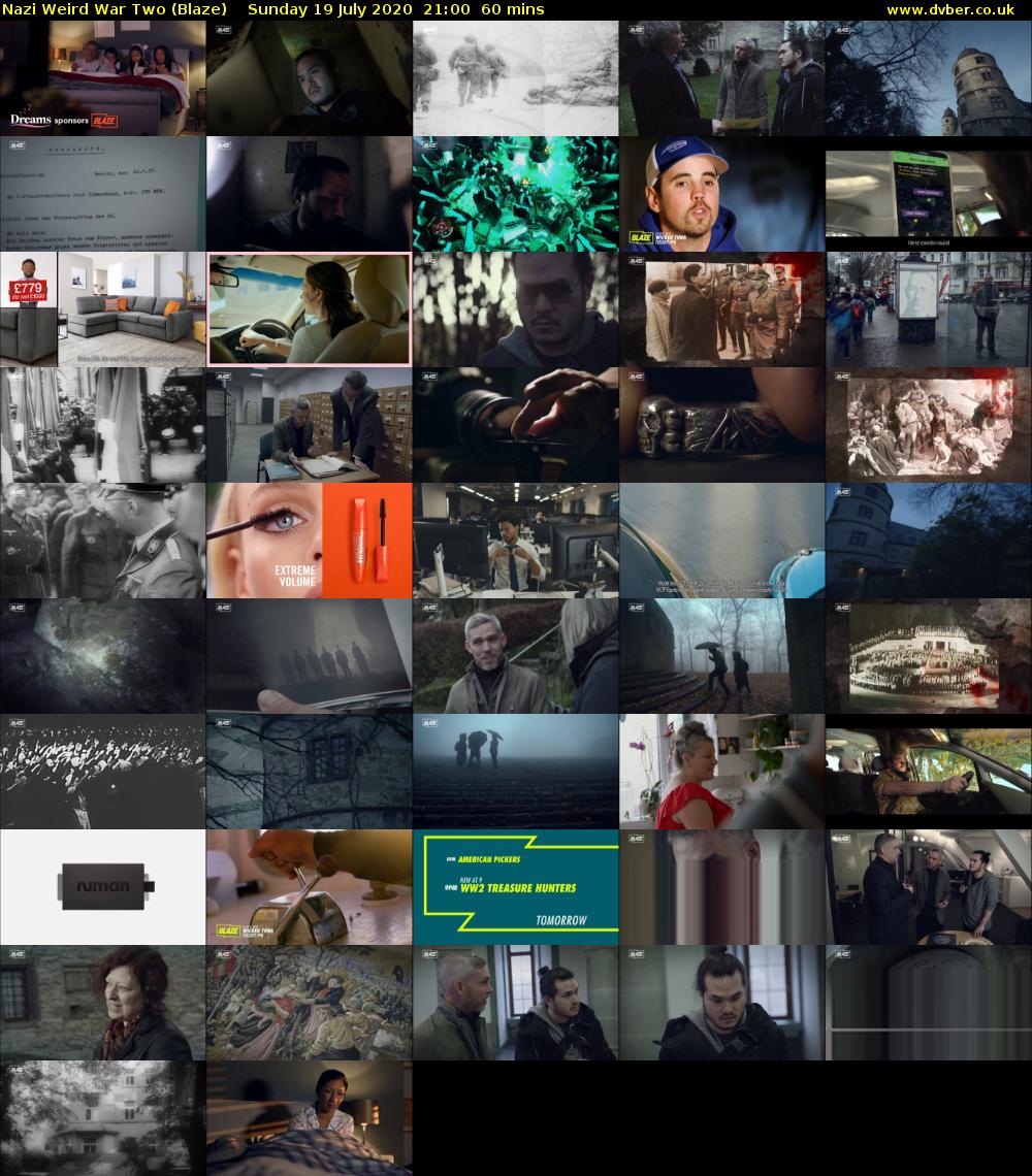 Nazi Weird War Two (Blaze) Sunday 19 July 2020 21:00 - 22:00