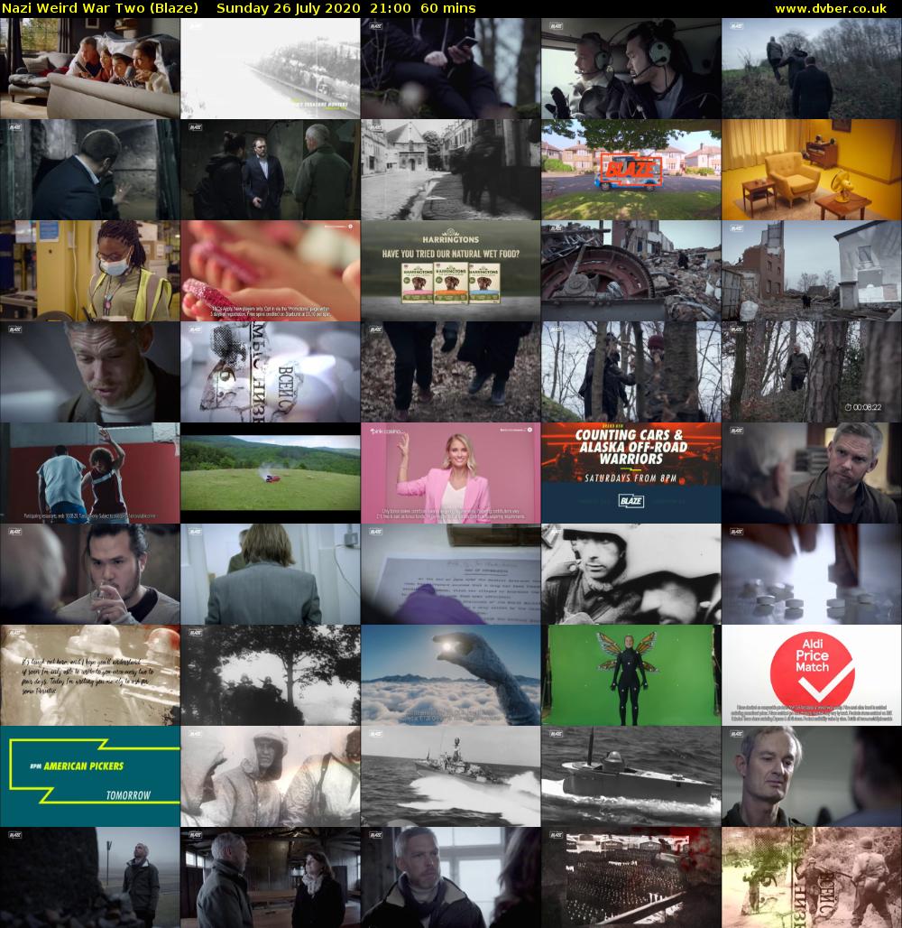 Nazi Weird War Two (Blaze) Sunday 26 July 2020 21:00 - 22:00
