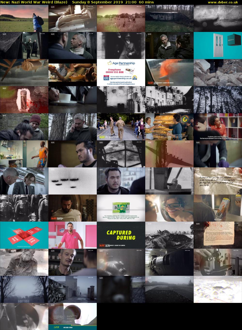 Nazi World War Weird (Blaze) Sunday 8 September 2019 21:00 - 22:00