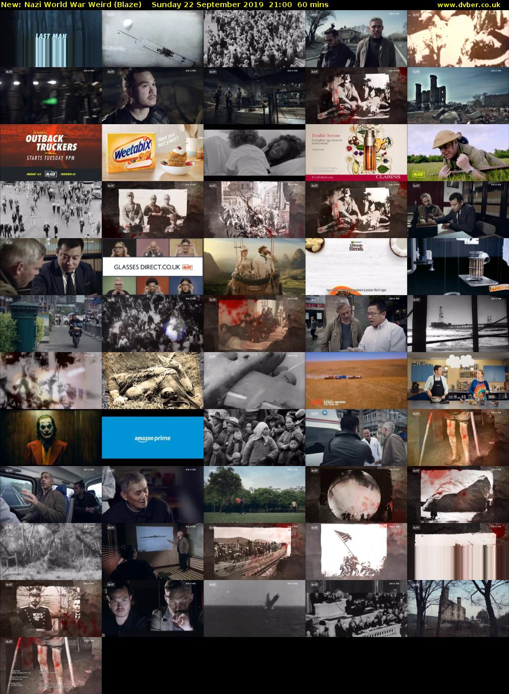 Nazi World War Weird (Blaze) Sunday 22 September 2019 21:00 - 22:00