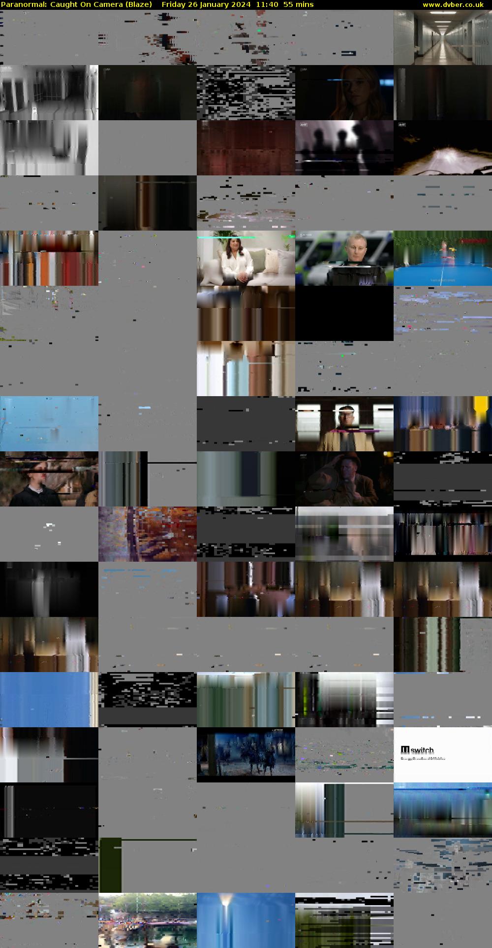 Paranormal: Caught On Camera (Blaze) Friday 26 January 2024 11:40 - 12:35