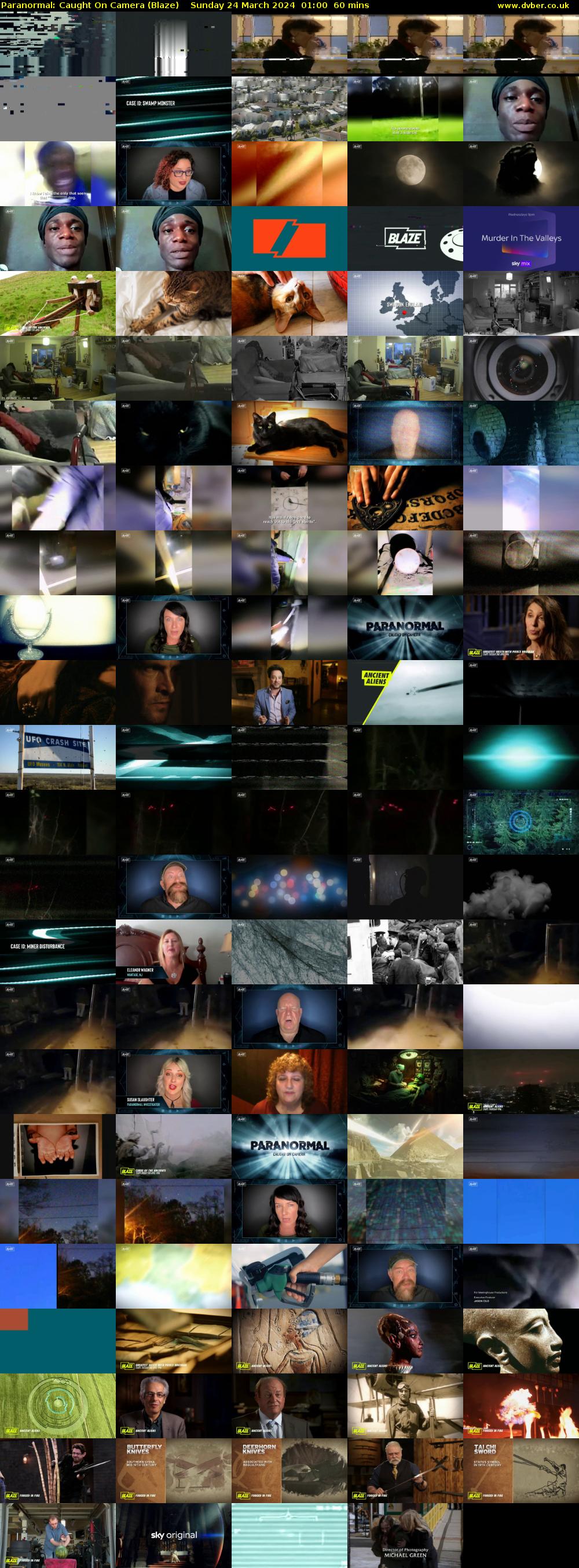 Paranormal: Caught On Camera (Blaze) Sunday 24 March 2024 01:00 - 02:00