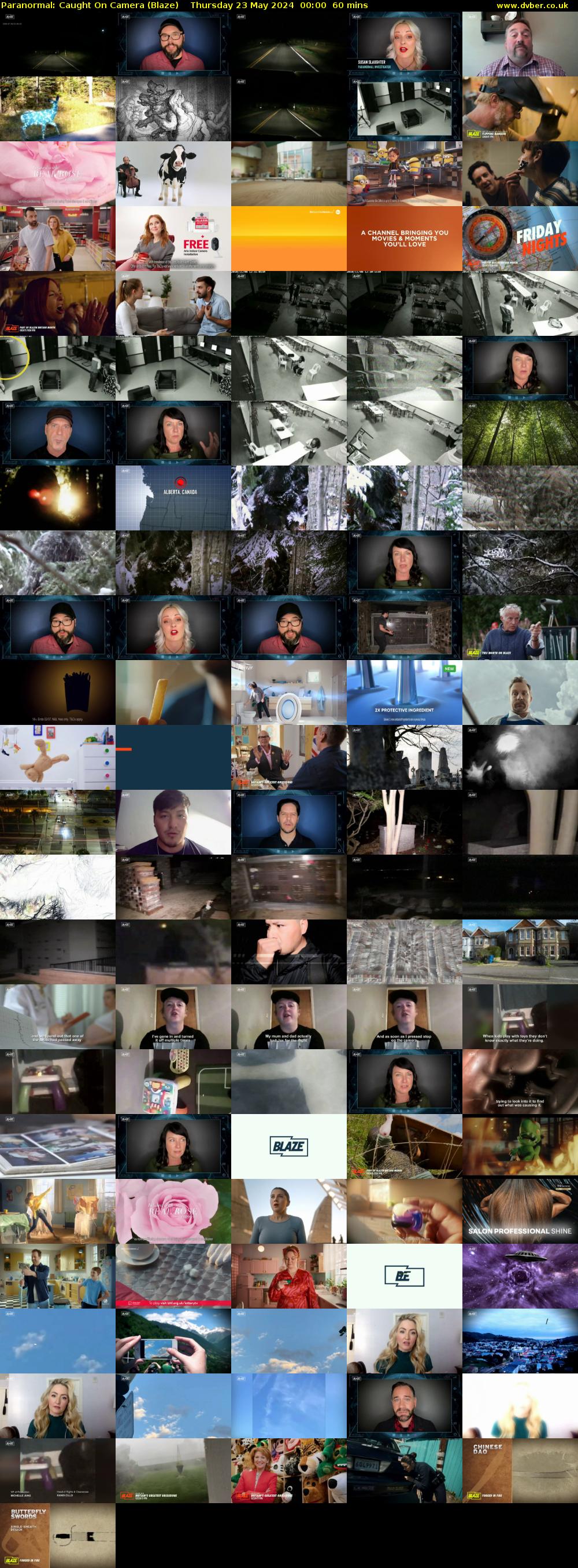 Paranormal: Caught On Camera (Blaze) Thursday 23 May 2024 00:00 - 01:00