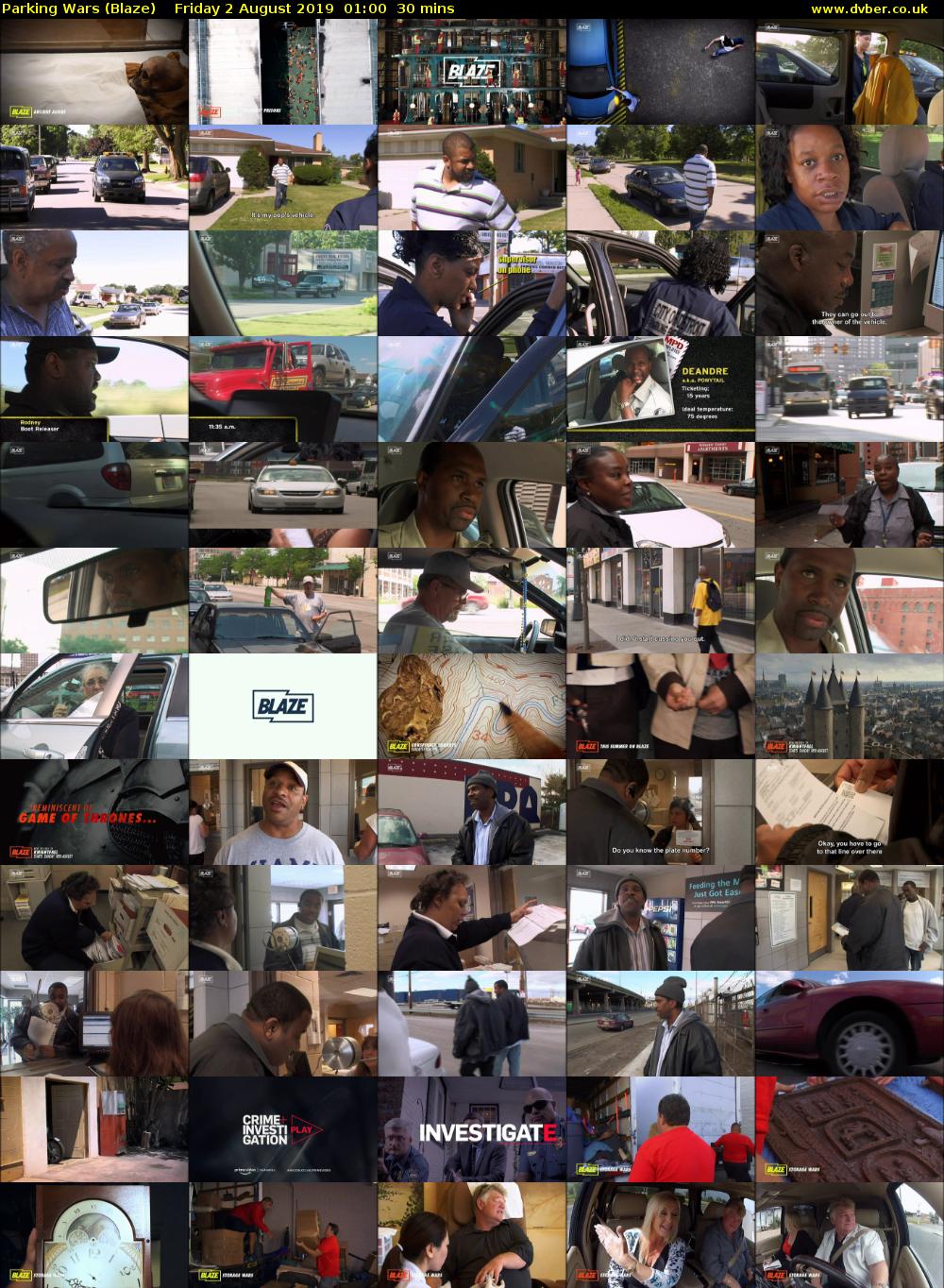 Parking Wars (Blaze) Friday 2 August 2019 01:00 - 01:30