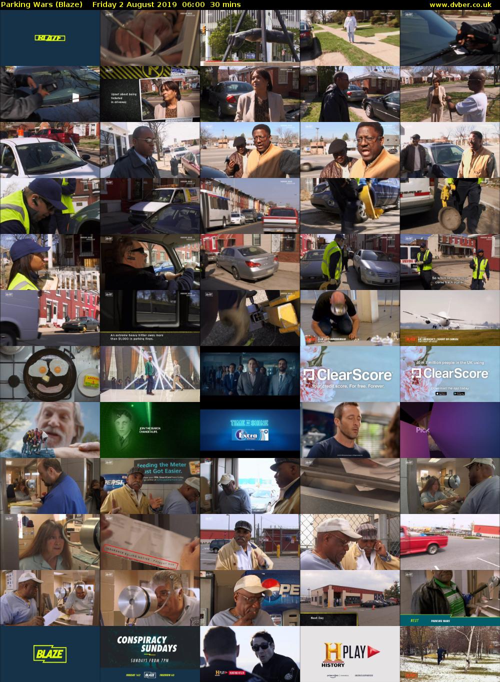 Parking Wars (Blaze) Friday 2 August 2019 06:00 - 06:30
