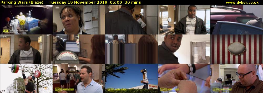 Parking Wars (Blaze) Tuesday 19 November 2019 05:00 - 05:30