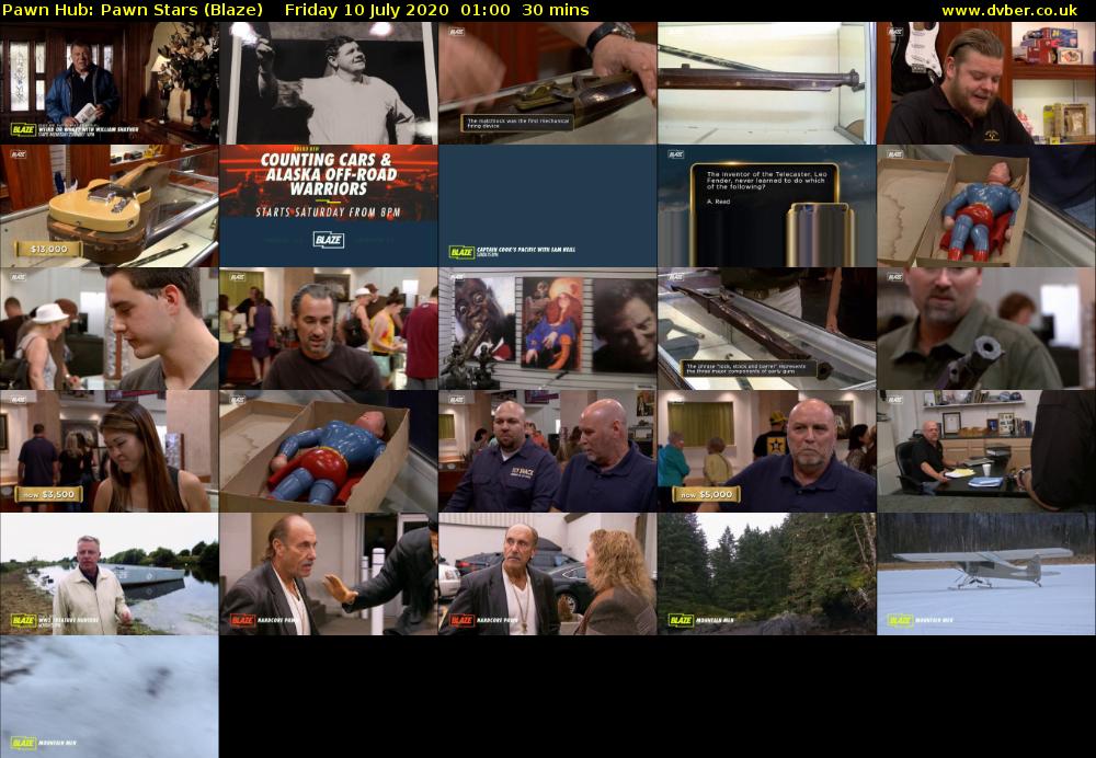 Pawn Hub: Pawn Stars (Blaze) Friday 10 July 2020 01:00 - 01:30