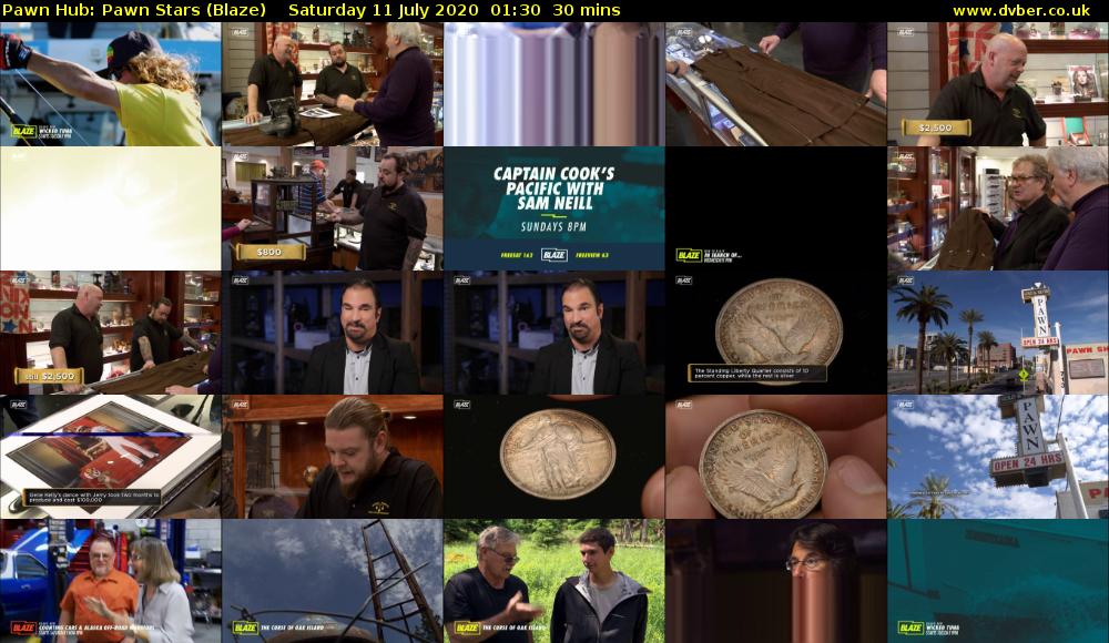 Pawn Hub: Pawn Stars (Blaze) Saturday 11 July 2020 01:30 - 02:00