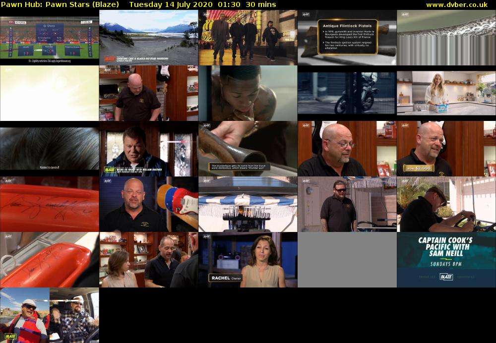 Pawn Hub: Pawn Stars (Blaze) Tuesday 14 July 2020 01:30 - 02:00