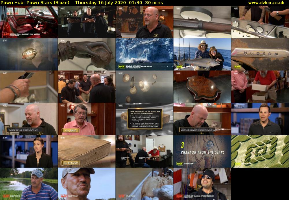 Pawn Hub: Pawn Stars (Blaze) Thursday 16 July 2020 01:30 - 02:00