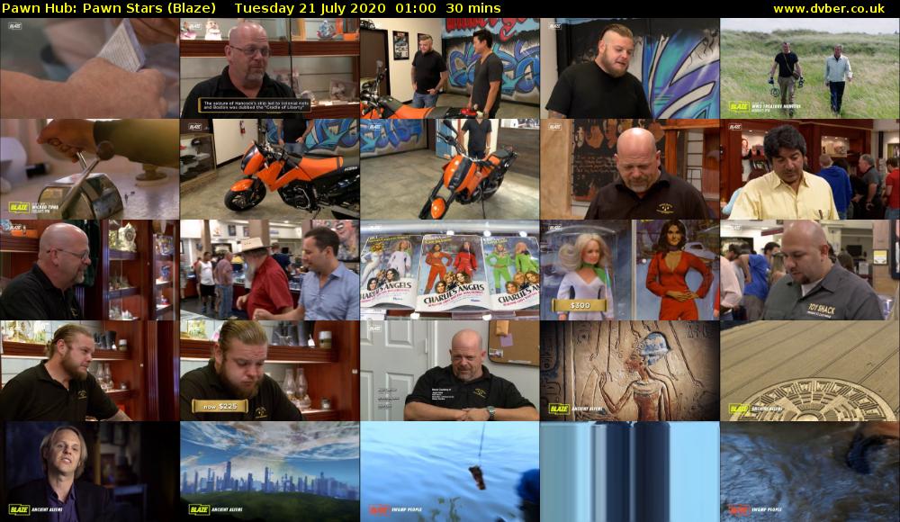 Pawn Hub: Pawn Stars (Blaze) Tuesday 21 July 2020 01:00 - 01:30