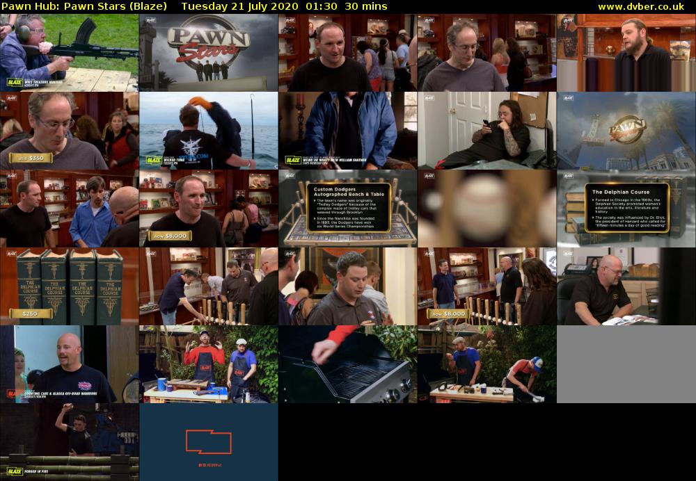 Pawn Hub: Pawn Stars (Blaze) Tuesday 21 July 2020 01:30 - 02:00