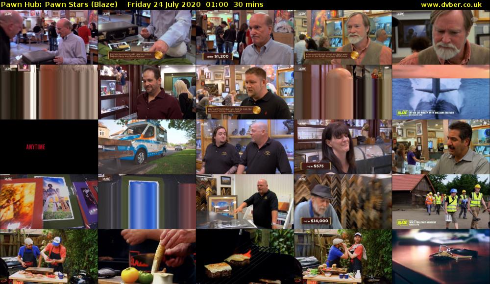 Pawn Hub: Pawn Stars (Blaze) Friday 24 July 2020 01:00 - 01:30
