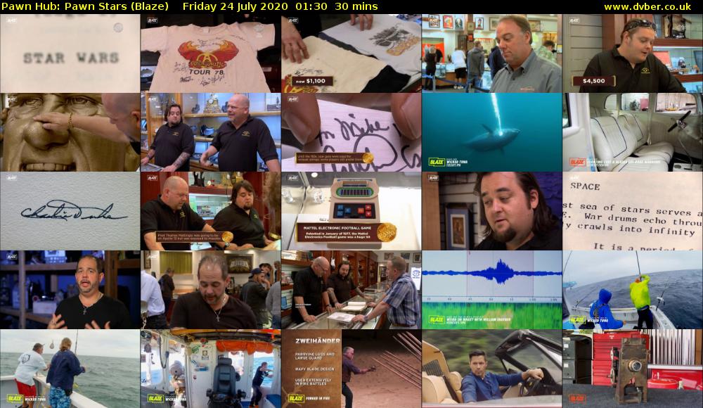 Pawn Hub: Pawn Stars (Blaze) Friday 24 July 2020 01:30 - 02:00