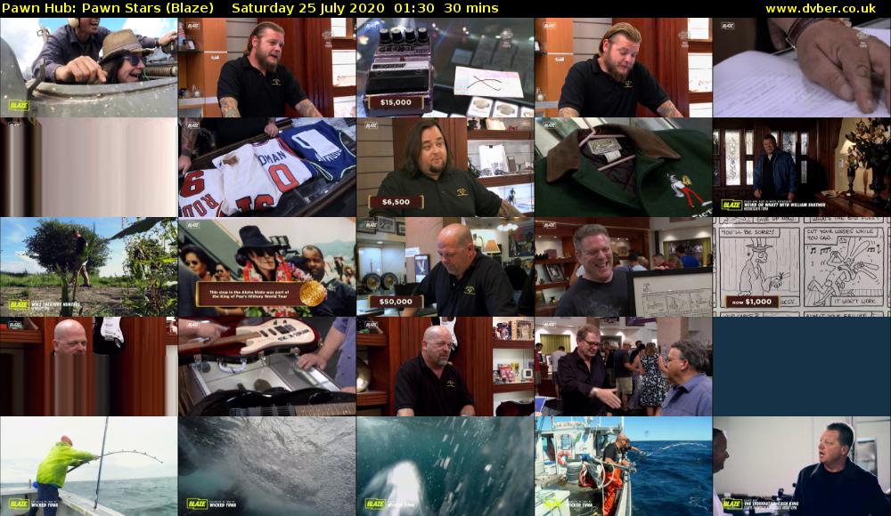 Pawn Hub: Pawn Stars (Blaze) Saturday 25 July 2020 01:30 - 02:00