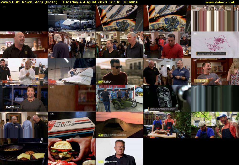 Pawn Hub: Pawn Stars (Blaze) Tuesday 4 August 2020 01:30 - 02:00