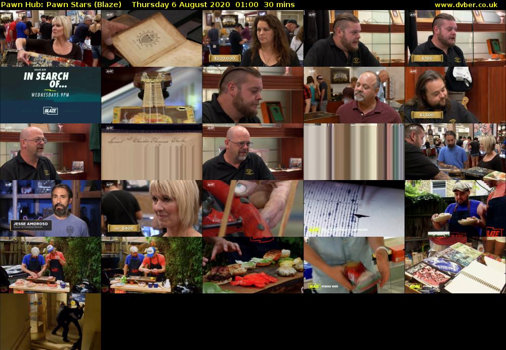 Pawn Hub: Pawn Stars (Blaze) Thursday 6 August 2020 01:00 - 01:30