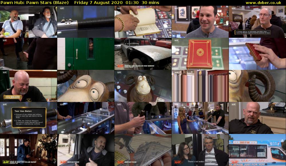 Pawn Hub: Pawn Stars (Blaze) Friday 7 August 2020 01:30 - 02:00