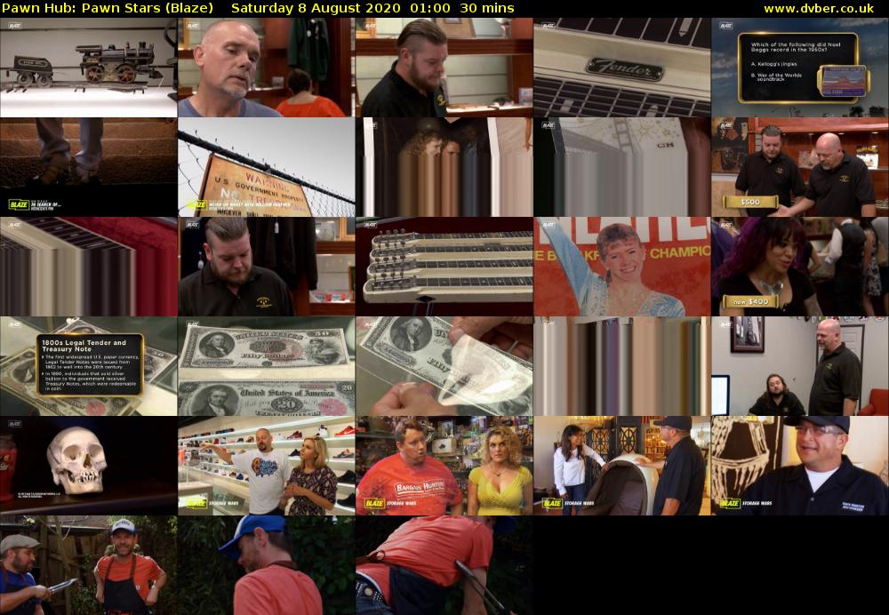 Pawn Hub: Pawn Stars (Blaze) Saturday 8 August 2020 01:00 - 01:30