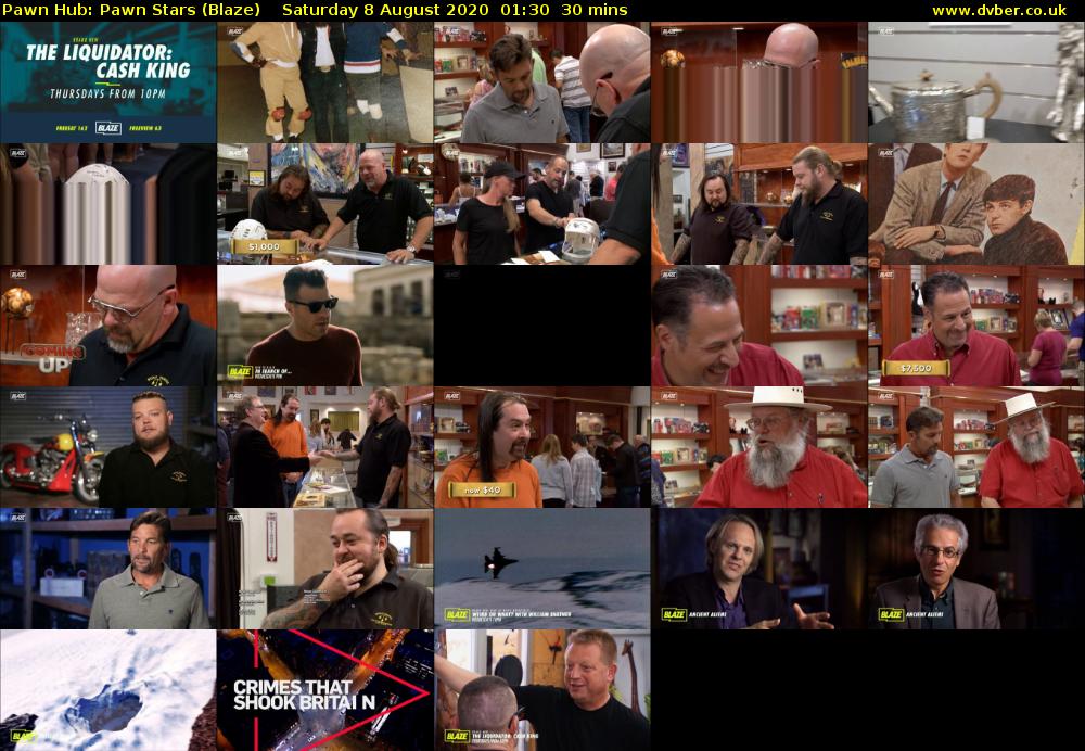 Pawn Hub: Pawn Stars (Blaze) Saturday 8 August 2020 01:30 - 02:00