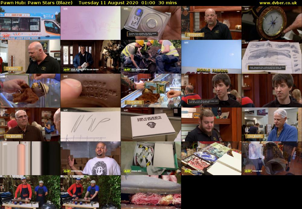 Pawn Hub: Pawn Stars (Blaze) Tuesday 11 August 2020 01:00 - 01:30