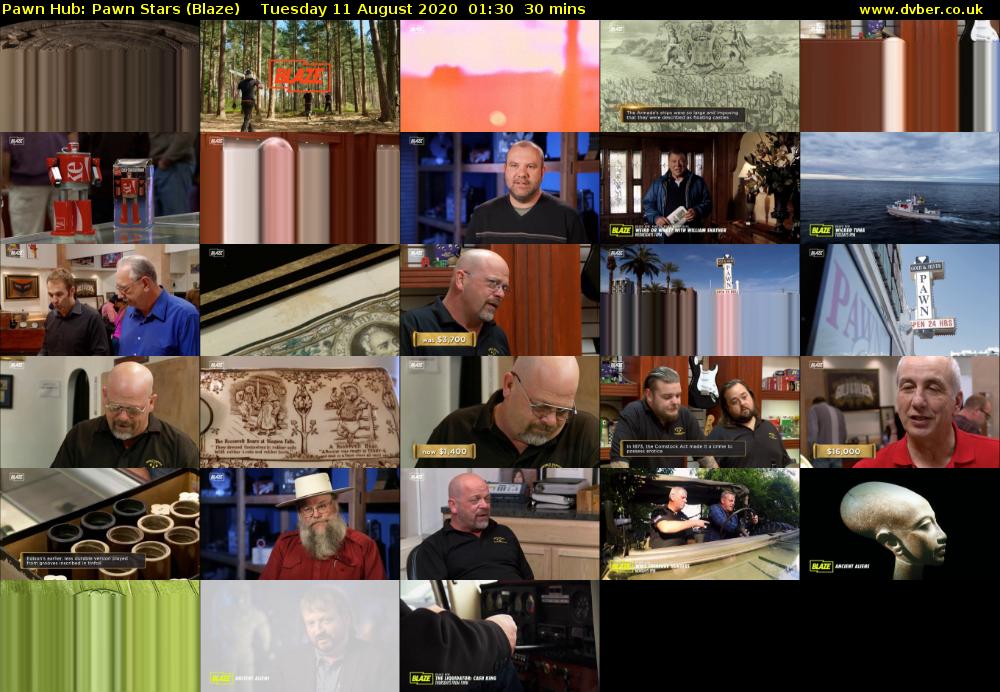 Pawn Hub: Pawn Stars (Blaze) Tuesday 11 August 2020 01:30 - 02:00