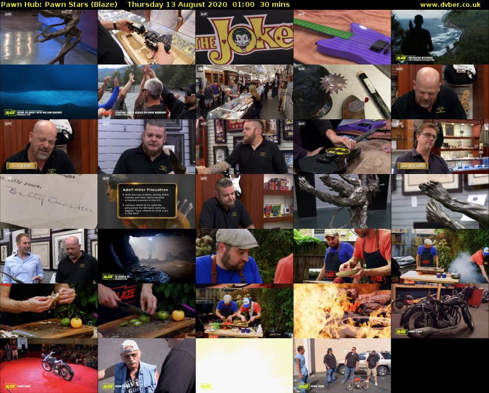 Pawn Hub: Pawn Stars (Blaze) Thursday 13 August 2020 01:00 - 01:30