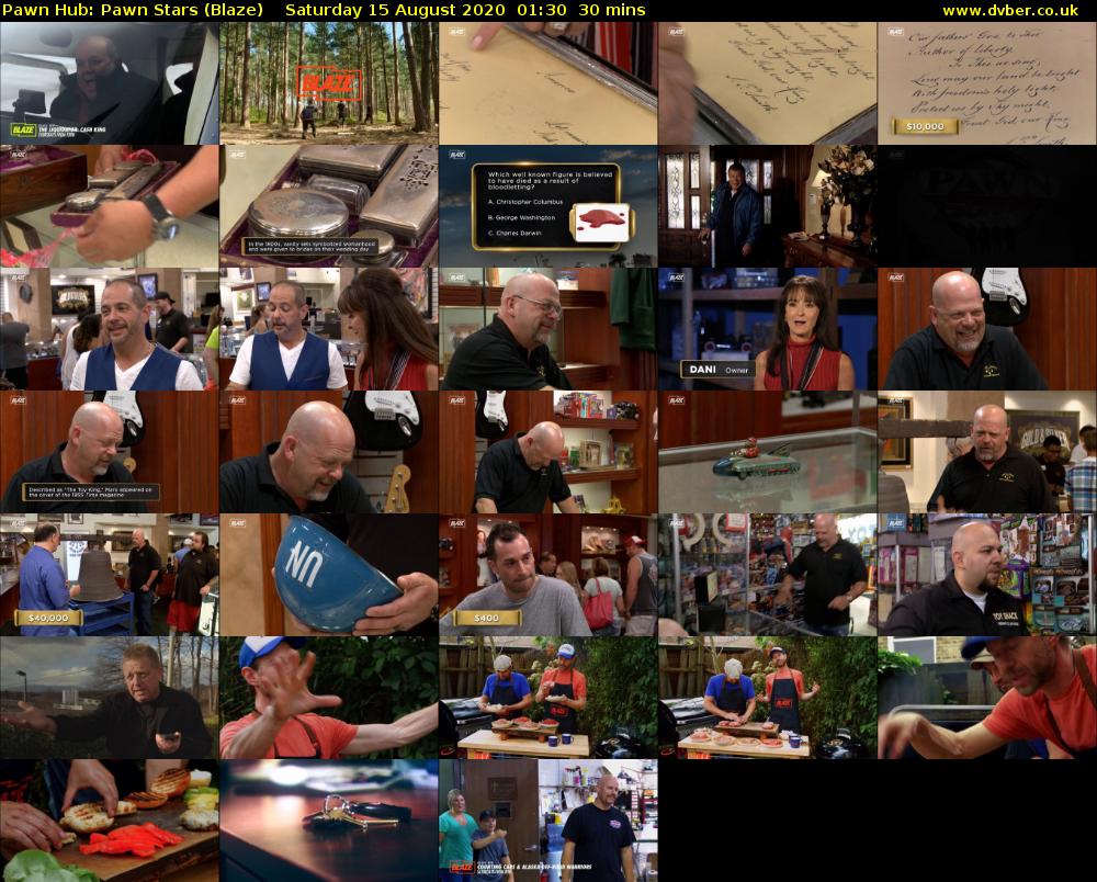 Pawn Hub: Pawn Stars (Blaze) Saturday 15 August 2020 01:30 - 02:00