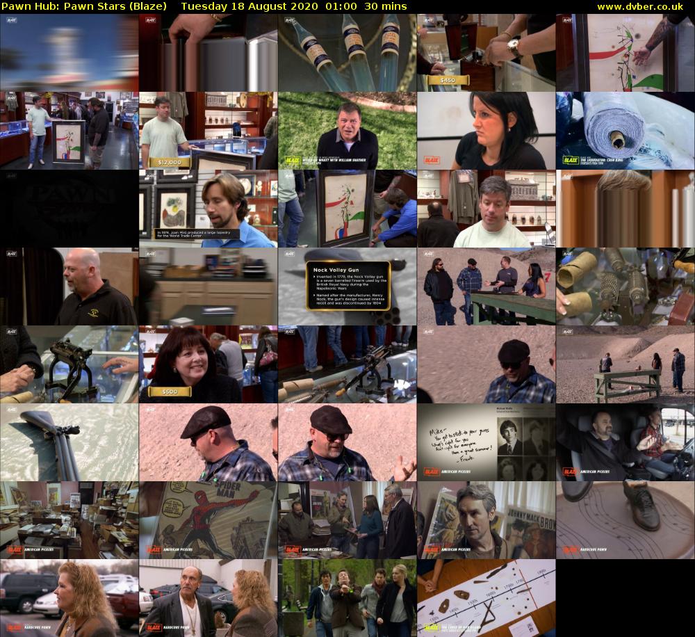 Pawn Hub: Pawn Stars (Blaze) Tuesday 18 August 2020 01:00 - 01:30